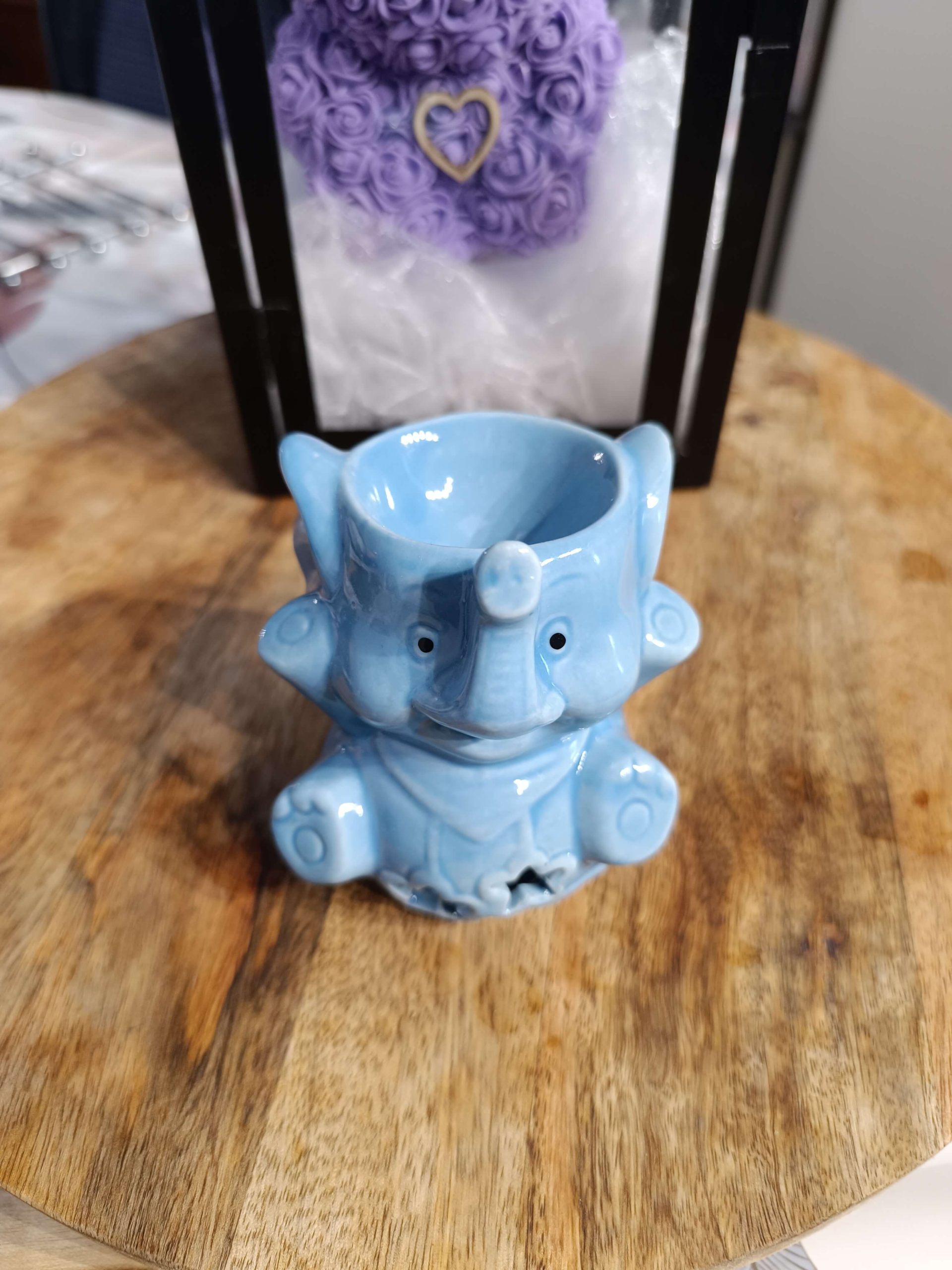 mini bruleur éléphant bleu
