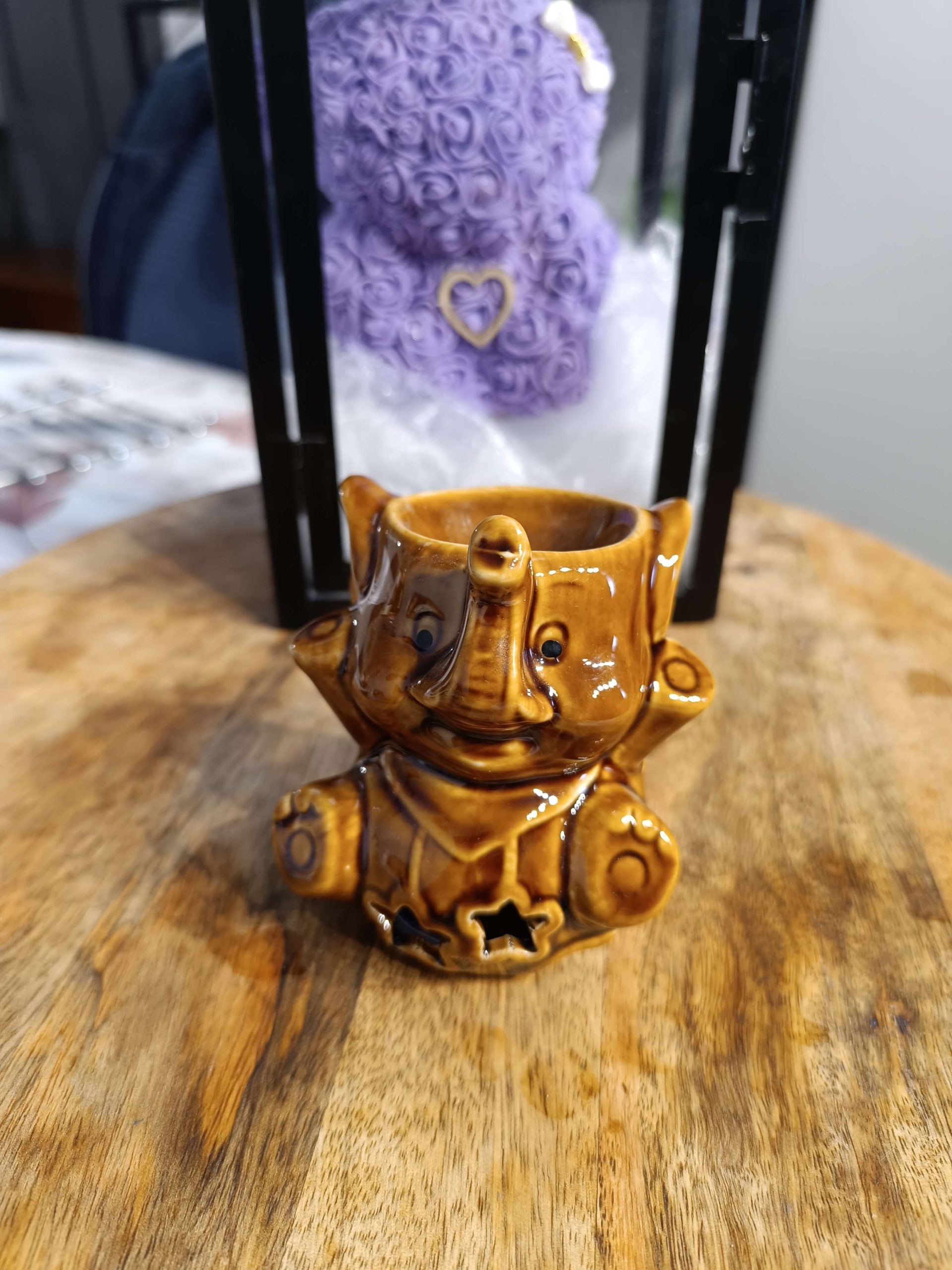 mini bruleur éléphant marron