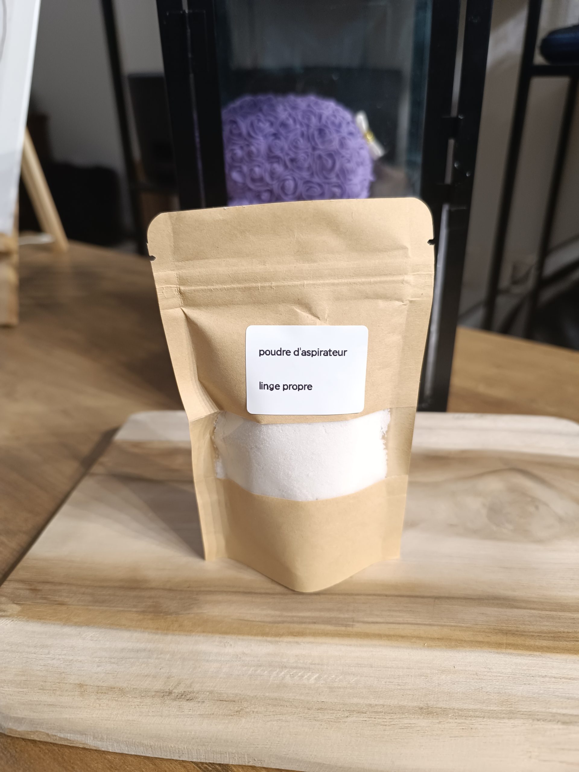 poudre d' aspirateur linge propre